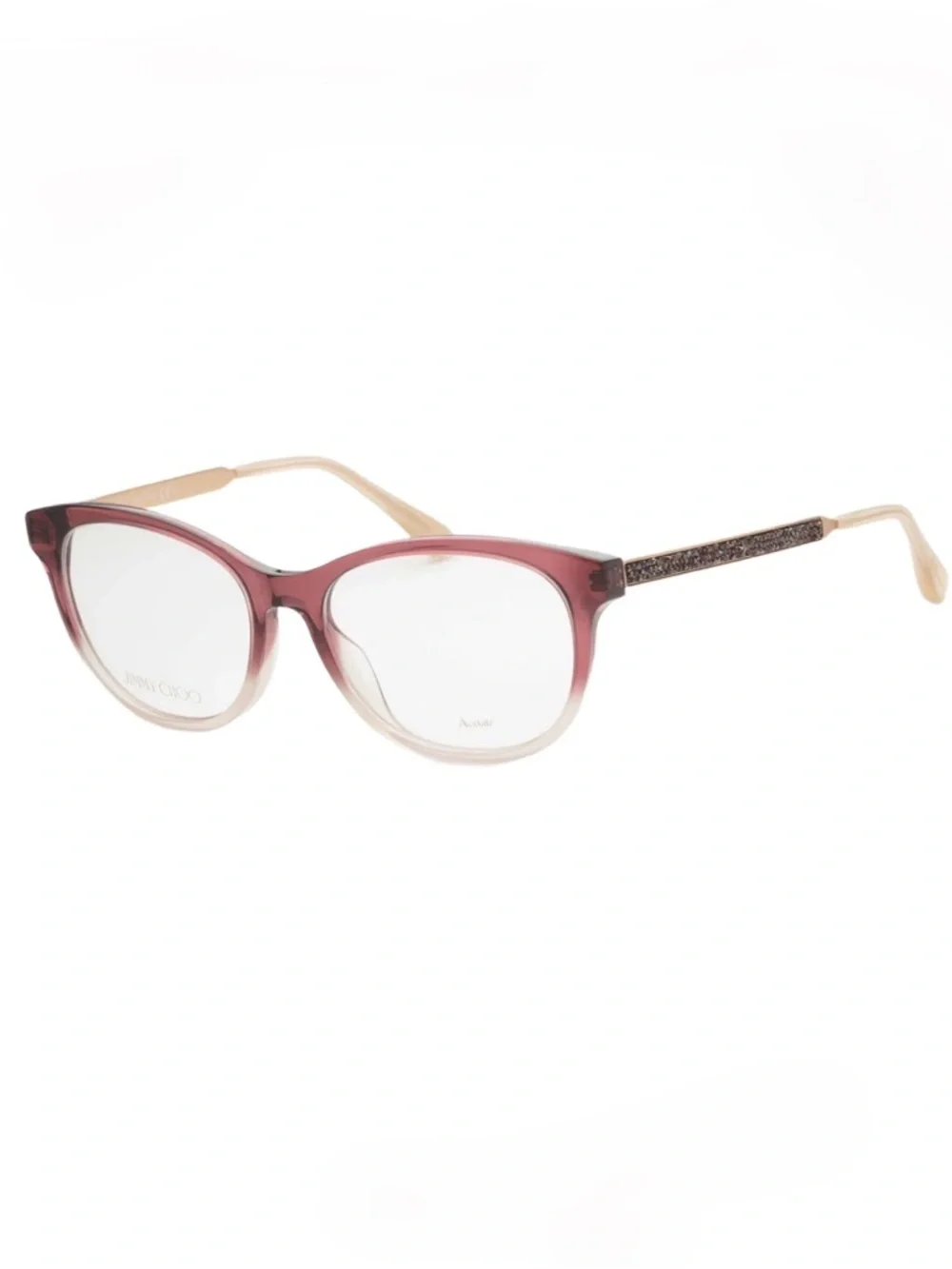 JIMMY CHOO ~ 2-Reading Glass Frames with Snakeskin Embossed Magnetic Case Holder